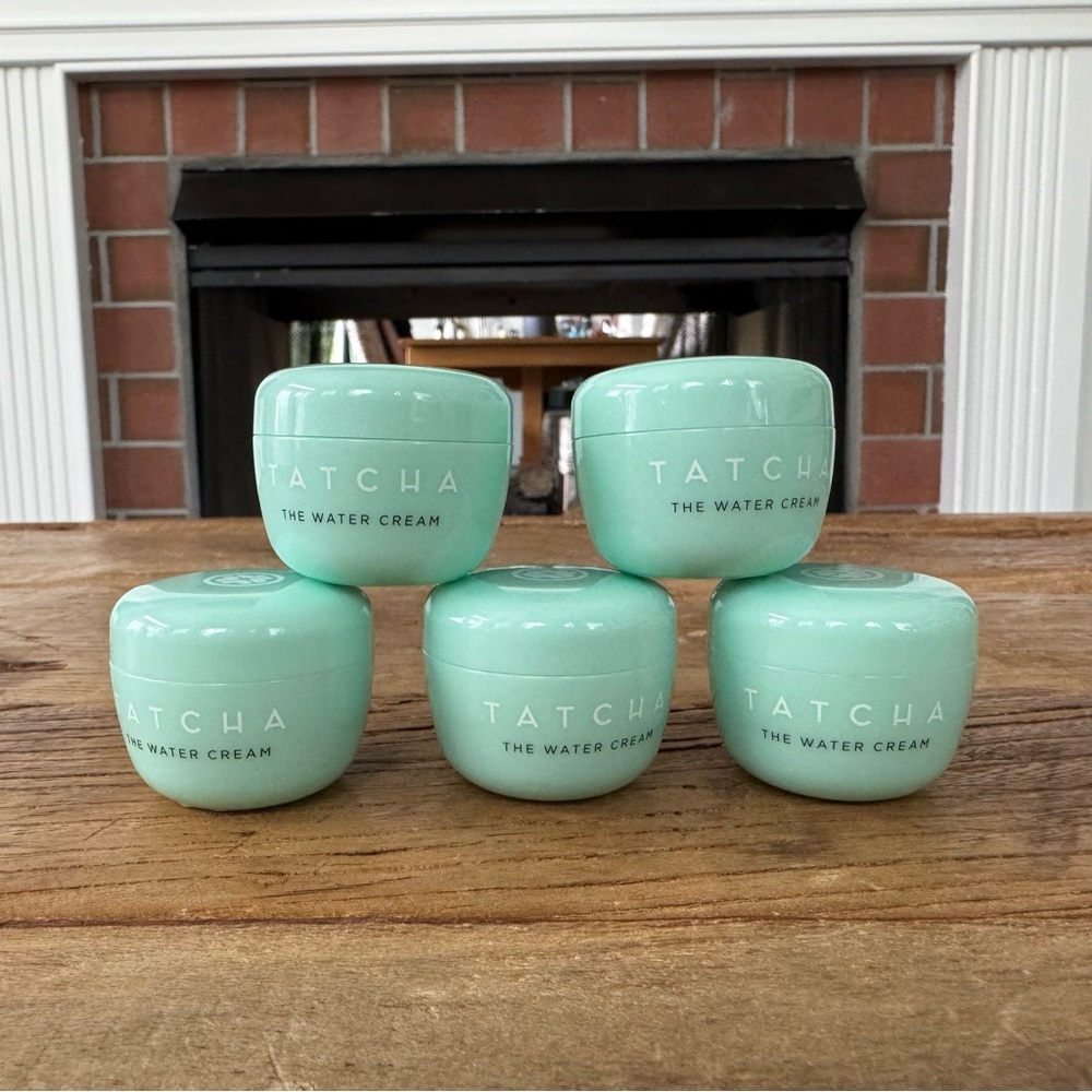 🚨BUNDLE🚨5 Tatcha The Water Cream Pore-Refining Moisturizer Travel ~ NEW!